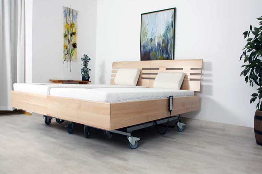 Forest Premium 2 pers. DEELBARE massief eiken houten hooglaagbedden. 180 en 200 breed.